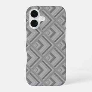 Grey scale pattern iPhone 16 case