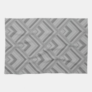 Grey scale pattern kitchen towel