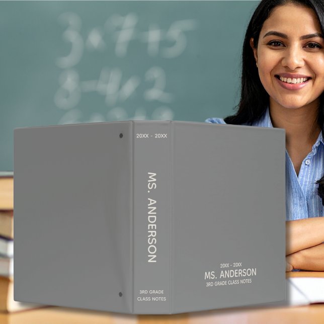 Grey School Binder (Creator Uploaded)