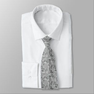 Grey Sea Turtle Pattern Tie