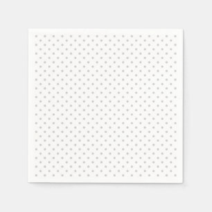 Grey Shabby Chic Polkadot Shower Napkin