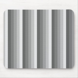 Grey shadow stripes mouse pad