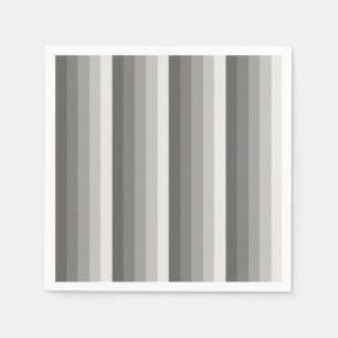 Grey shadow stripes napkin