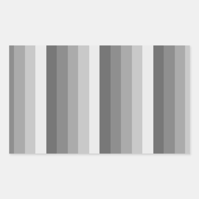 Grey shadow stripes sticker (Front)
