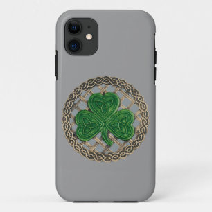 Grey Shamrock And Celtic Knots iPhone 5 Case