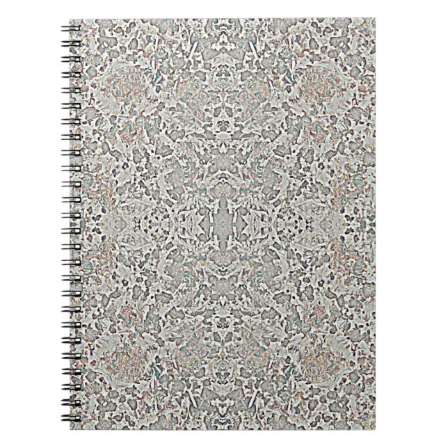 Grey Shapes Pattern Notebook (Front)