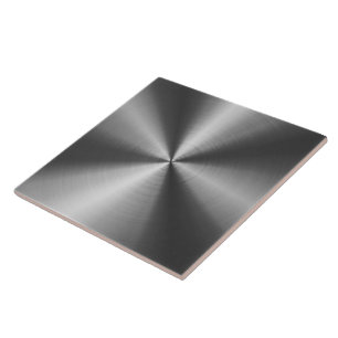 Grey Shiny Metallic Design Stainless Steel Look Tile