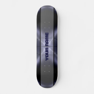 Grey Shiny Stainless Steel Metal 3 Skateboard