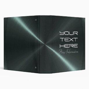 Grey shiny stainless steel metal binders
