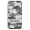 Grey Silver Camo Camouflage Personalized Name