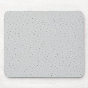 Grey Silver Confetti Mouse Pad