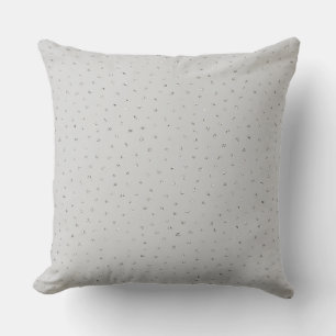 Grey Silver Confetti Throw Pillow