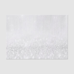 Grey Silver Sparkl Glitter White Girly 16th Bridal Tissue Paper