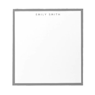 Grey Simple Modern Notepad