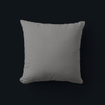 Grey Simple Solid Colour Throw Pillow<br><div class="desc">Grey Simple Solid Colour Throw Pillow</div>