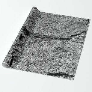 Grey Slate Rock Surface Wrapping Paper