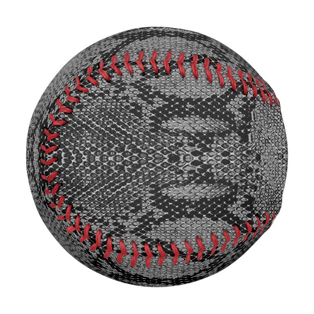 Grey Snake Skin Print Baseball (Front Left)