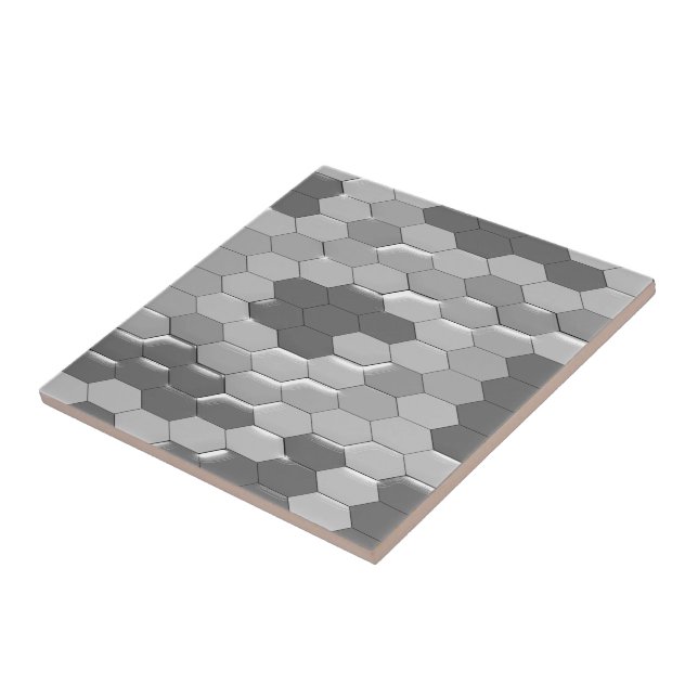 Grey Snakeskin Design Tile (Side)