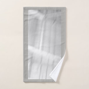 Grey Snow Blanket Bath Towel Set