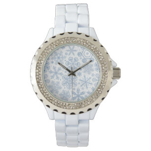 Grey Snowflakes on off white Watch