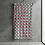Grey Snowman Burgundy Christmas Bath Towel Set<br><div class="desc">This design was created through digital art. It may be personalized by clicking the customize button and changing the colour, adding a name, initials or your favourite words. Contact me at colorflowcreations@gmail.com if you with to have this design on another product. Purchase my original abstract acrylic painting for sale at...</div>