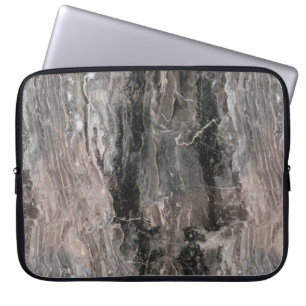 Grey Spotted Marble Stone Laptop Sleeve