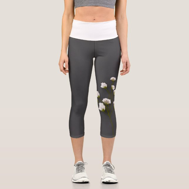 Grey spring bloomer pants (Front)