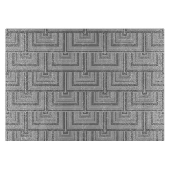 Grey square scales cutting board (Front)