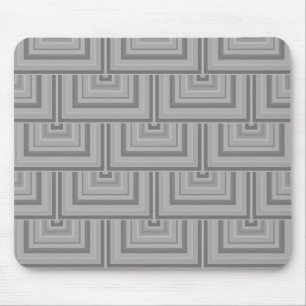 Grey square scales mouse pad