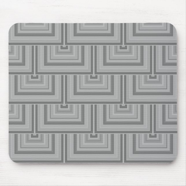 Grey square scales mouse pad (Front)