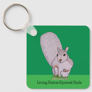 Grey Squirrel Keychain
