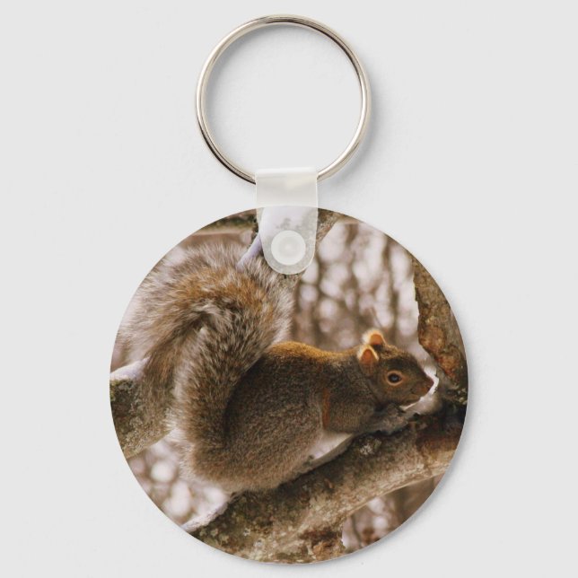 Grey Squirrel keychain (Front)