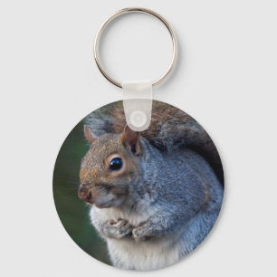 Grey Squirrel Keyring