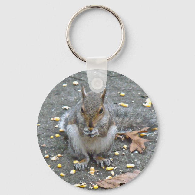 Grey Squirrel Series Keychain (Front)