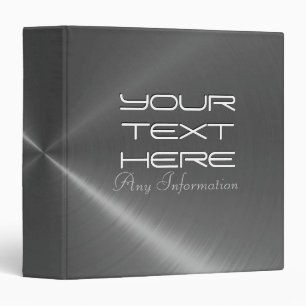 Grey Stainless Steel Metal Binder