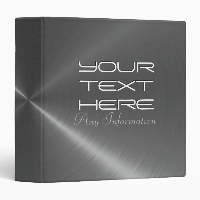 Grey Stainless Steel Metal Binder (Front/Spine)