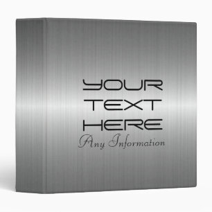 Grey Stainless Steel Metal Binder