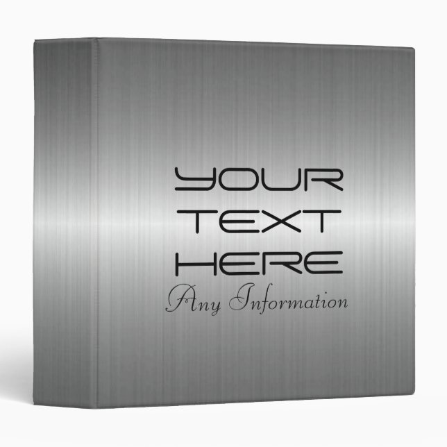 Grey Stainless Steel Metal Binder (Front/Spine)