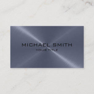 Grey Stainless Steel Metal Business Card