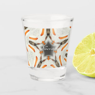 Grey Star Abstract Design Thunder_Cove Shot Glass