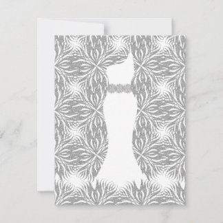 grey star flower invitation