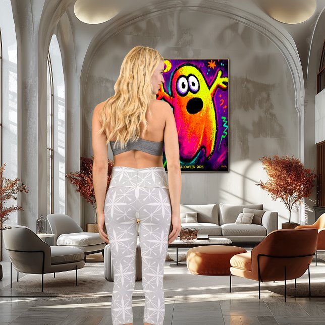 Grey Star Pattern with Custom Text and Logo Capri Leggings (Creator Uploaded)