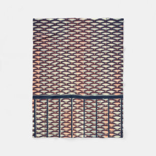 Grey steel fence fleece blanket