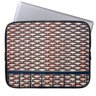 Grey steel fence laptop sleeve