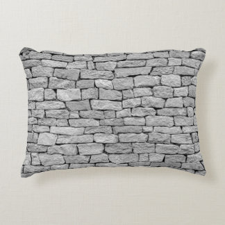 Grey stone wall, abstract background. accent pillow