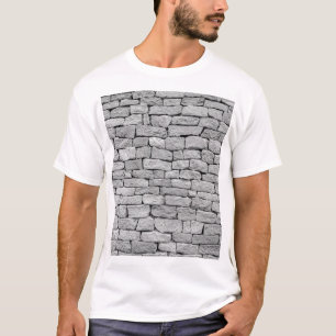 Grey stone wall, abstract background. T-Shirt