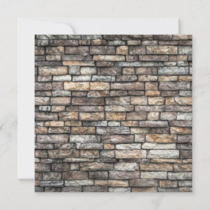Grey Stone Wall Card