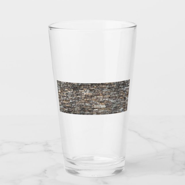 Grey Stone Wall Glass (Front)