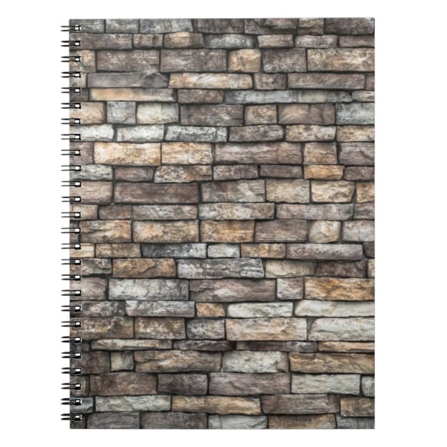 Grey Stone Wall Notebook (Front)