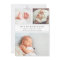 Grey Stripe | Photo Collage Birth Announcement